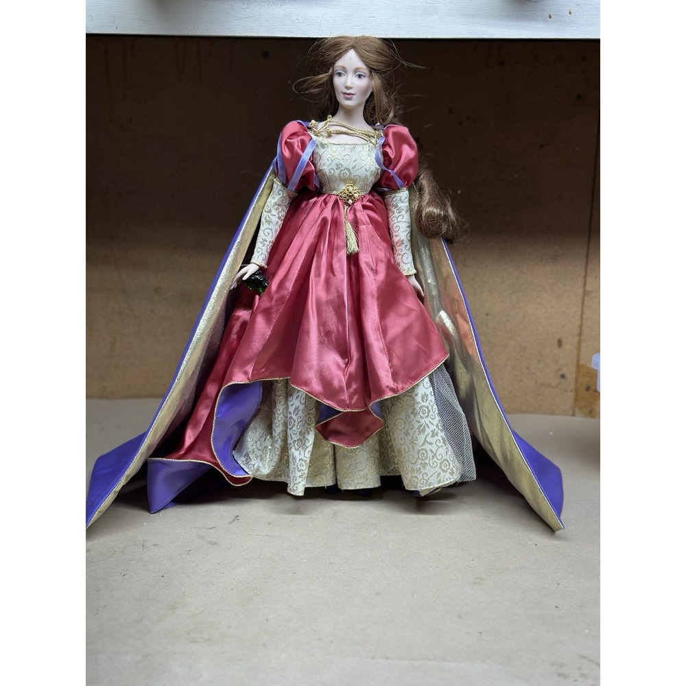 The Franklin Mint 19" PRINCESS KISS Heirloom Doll by Gerda Neubacher W/FROG